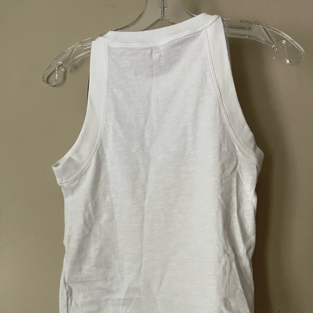 J. Crew White slub Tank XS - Picture 2 of 4